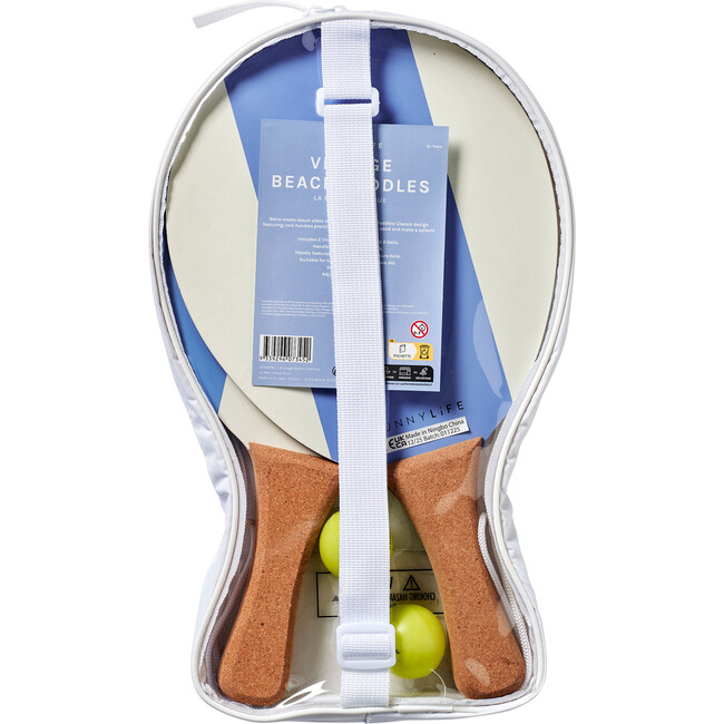 Vintage Beach Paddles: La Mer Med Blue - Outdoor Games - 7