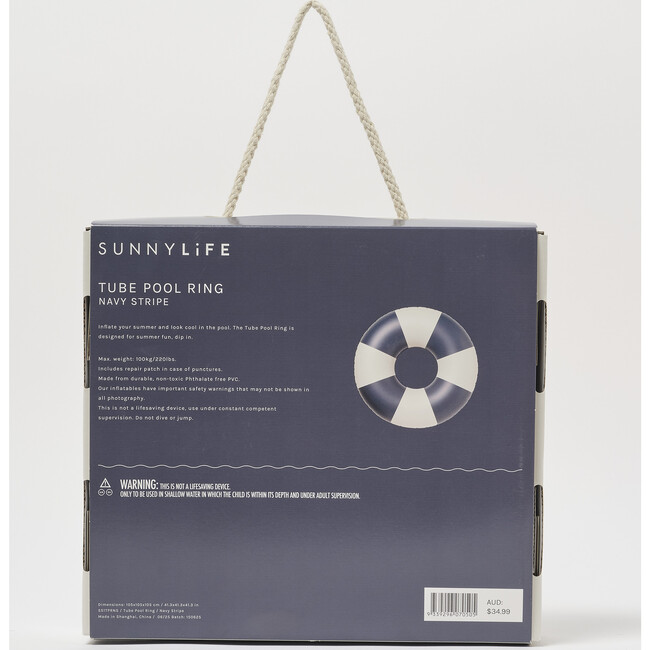 Tube Pool Ring: Navy Stripe - Pool Floats - 7