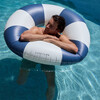Tube Pool Ring: Navy Stripe - Pool Floats - 9