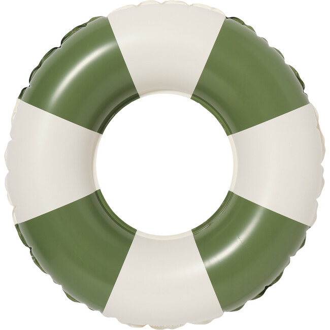 Mini Tube Pool Ring: Tides Out Olive Stripe