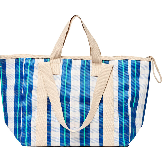 Recycled Nylon: Cooler Tote - La Mer Blue Neon - Bags - 8