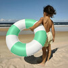 Mini Tube Pool Ring: Zest Green Stripe - Pool Floats - 2 - thumbnail