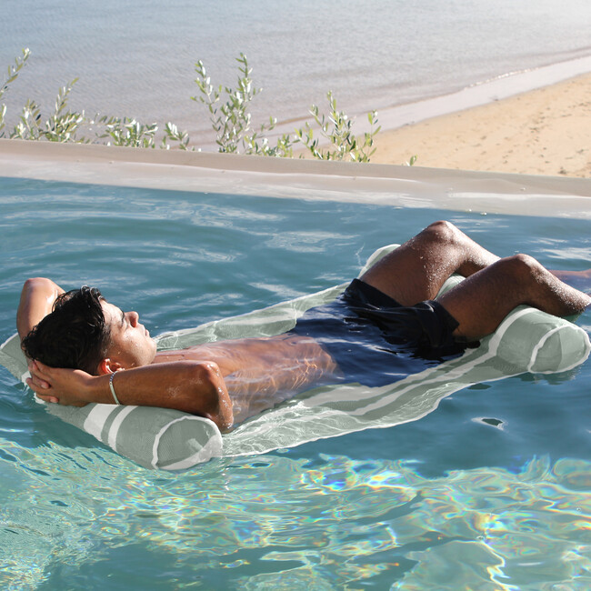 Mesh Hammock Float, Seagrass Stripe