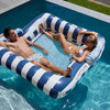 Luxe Twin Hammock Float: Le Weekend - Navy Stripe - Pool Floats - 2 - thumbnail
