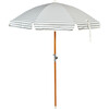Luxe Beach Umbrella, Seagrass Stripe - Umbrellas - 1 - thumbnail