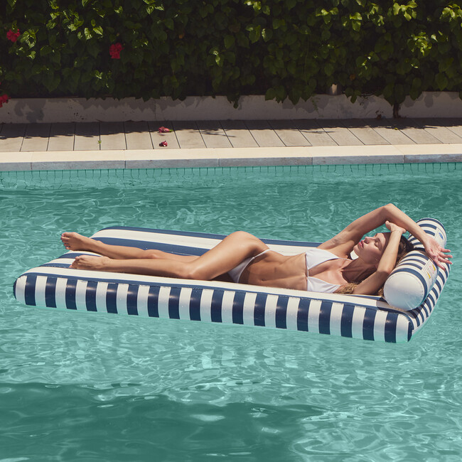 Luxe Lilo, Marine Stripe - Pool Floats - 3