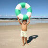 Mini Tube Pool Ring: Zest Green Stripe - Pool Floats - 5 - thumbnail