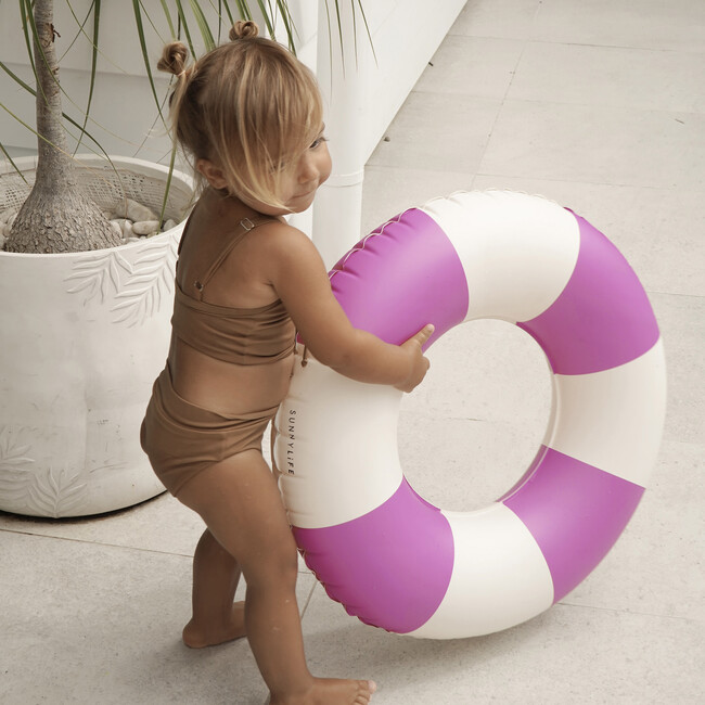 Mini Tube Pool Ring: Zest Magenta Stripe - Pool Floats - 5