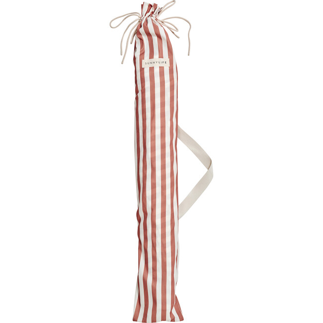 Luxe Beach Umbrella, Tierra Clay Stripe - Umbrellas - 3