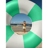 Mini Tube Pool Ring: Zest Green Stripe - Pool Floats - 6 - thumbnail