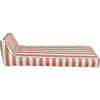 Luxe Lie-On Lounger, Tierra Clay Stripe - Pool Floats - 4 - thumbnail