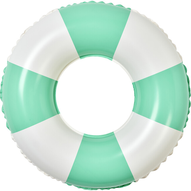 Mini Tube Pool Ring: Zest Green Stripe - Pool Floats - 7