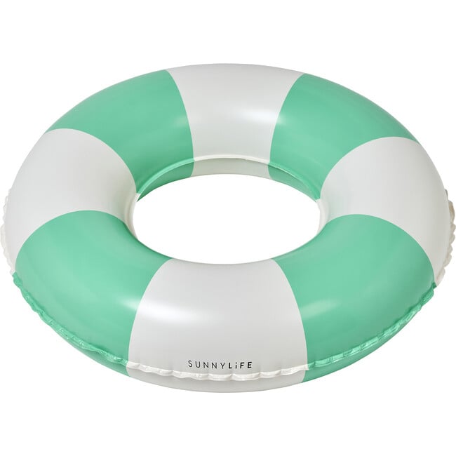 Mini Tube Pool Ring: Zest Green Stripe - Pool Floats - 8