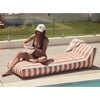 Luxe Lie-On Lounger, Tierra Clay Stripe - Pool Floats - 6 - thumbnail