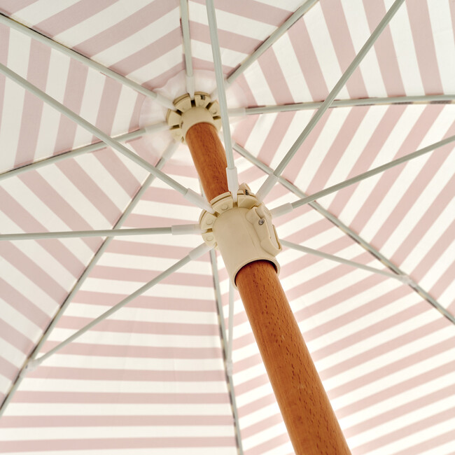 Luxe Beach Umbrella, Tierra Clay Stripe - Umbrellas - 6