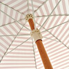Luxe Beach Umbrella, Tierra Clay Stripe - Umbrellas - 6