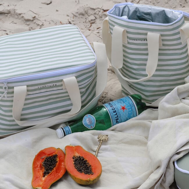Light Cooler: Drinks Bag - Sea Sage Stripe - Bags - 4
