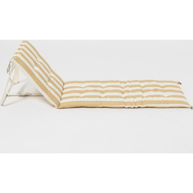 Reclining Beach Chair, Mango Bay - Mustard Stripe - Accent Seating - 10