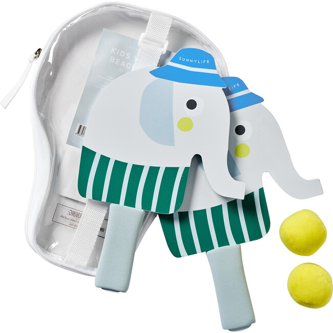 Kids Velcro Beach Bats: Eli the Elephant