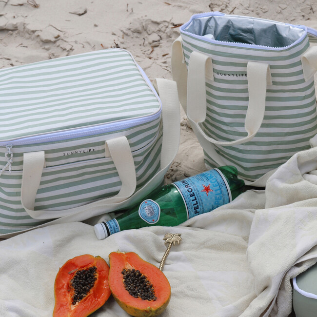 Light Cooler: Bag - Sea Sage Stripe - Bags - 4
