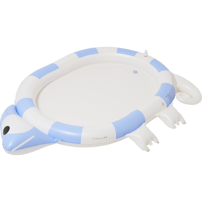 Kids Sprinkler Mat: Into the Wild Blue Lizard