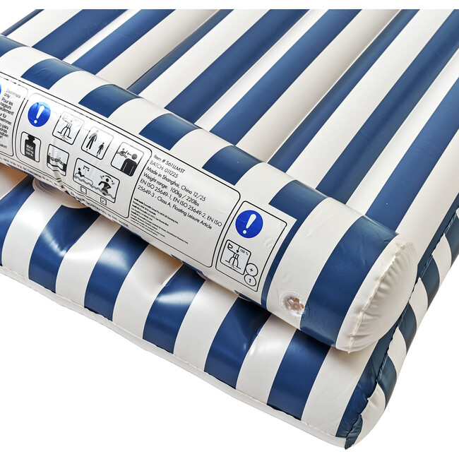 Luxe Lilo, Marine Stripe - Pool Floats - 10