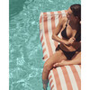 Luxe Lie-On Lounger, Tierra Clay Stripe - Pool Floats - 10 - thumbnail