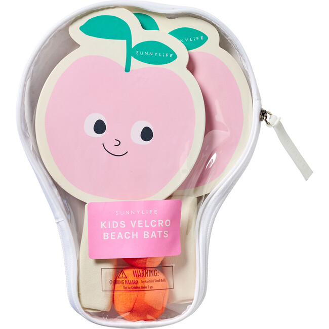 Kids Velcro Beach Bats: Poppy the Peach - Outdoor Games - 5