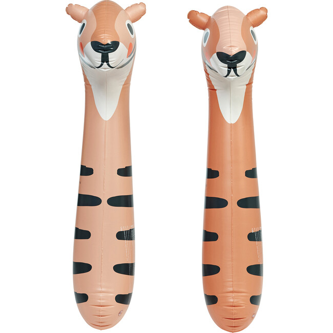 Kids Inflatable Noodle: Tino the Tiger Clay - 2pk - Pool Floats - 7