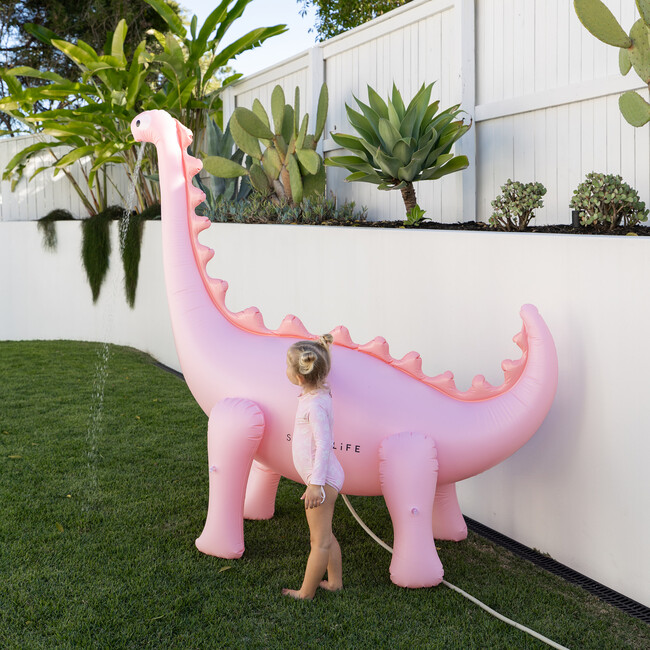 Inflatable Giant Sprinkler: Into the Wild - Pink Dino - Water Toys - 4