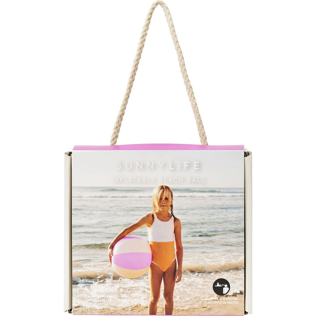 Inflatable Beach Ball: Zest Magenta - Outdoor Games - 3