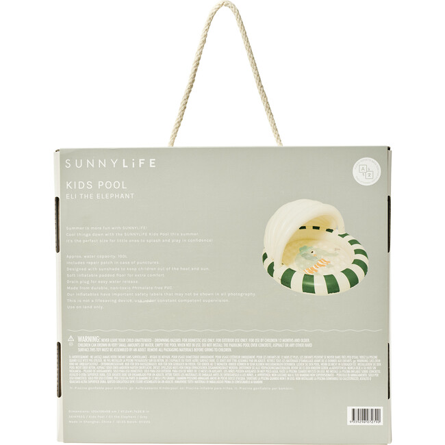 Kids Inflatable Pool: Eli the Elephant Grey - Water Toys - 9