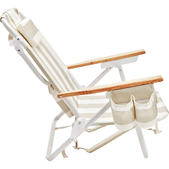 Deluxe Beach Chair, Oyster Stripe - Accent Seating - 4