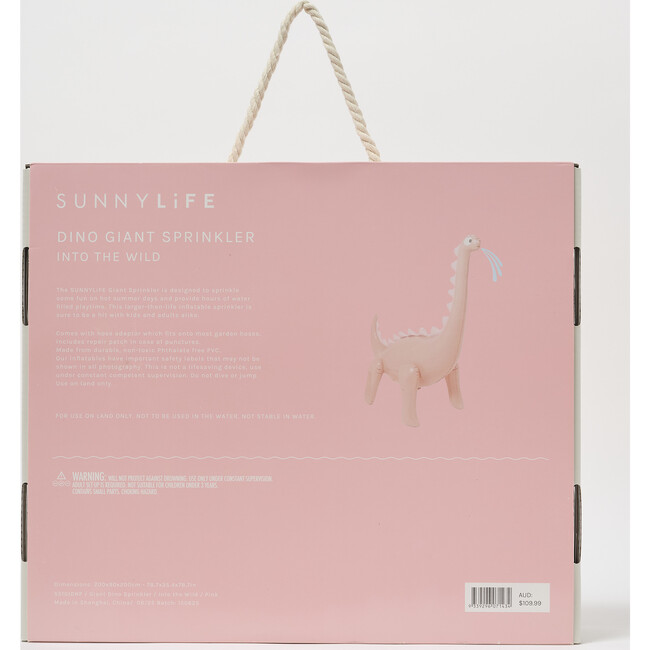 Inflatable Giant Sprinkler: Into the Wild - Pink Dino - Water Toys - 8