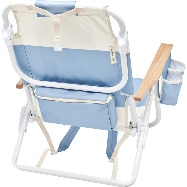 Deluxe Beach Chair, La Mer Med Blue Block - Accent Seating - 5