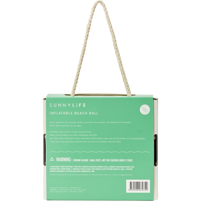 Inflatable Beach Ball: Zest Neon Green - Outdoor Games - 7