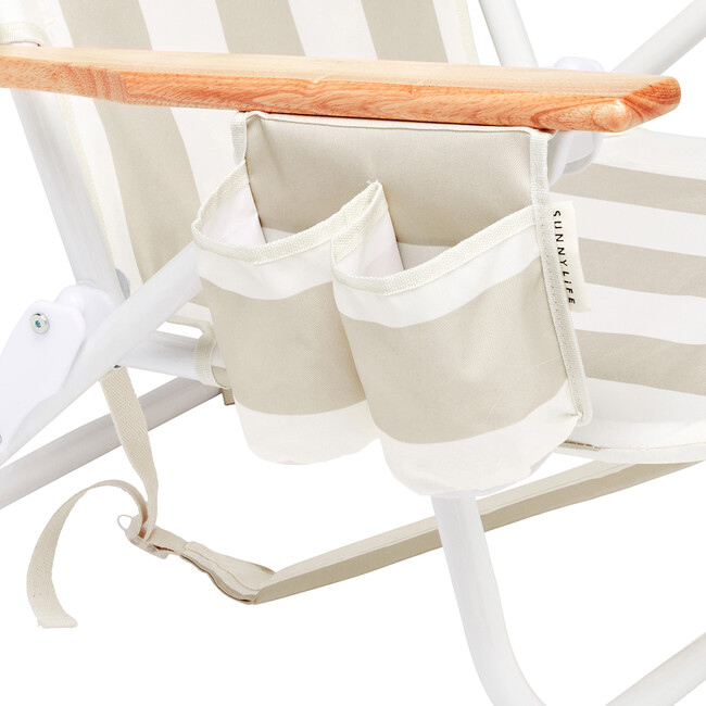 Deluxe Beach Chair, Oyster Stripe - Accent Seating - 6