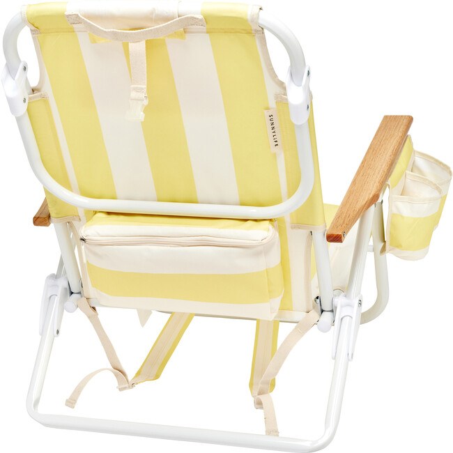Deluxe Beach Chair, La Mer Limon Stripe - Accent Seating - 6