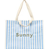 Carryall Beach Bag, La Mer Med Blue Stripe - Bags - 1 - thumbnail