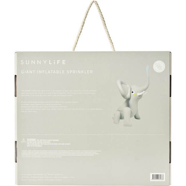 Inflatable Giant Sprinkler: Eli the Elephant Grey - Water Toys - 9