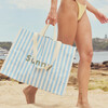 Carryall Beach Bag, La Mer Med Blue Stripe - Bags - 2