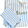 Carryall Beach Bag, La Mer Med Blue Stripe - Bags - 3