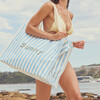 Carryall Beach Bag, La Mer Med Blue Stripe - Bags - 4