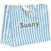 Carryall Beach Bag, La Mer Med Blue Stripe - Bags - 5