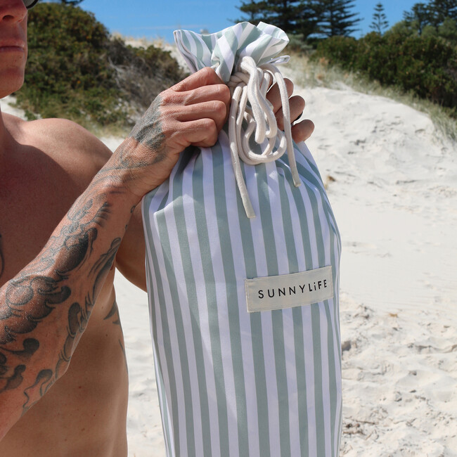 Beach Cabana, Sea Sage Stripe - Umbrellas - 7