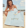 Carryall Beach Bag, La Mer Med Blue Stripe - Bags - 8
