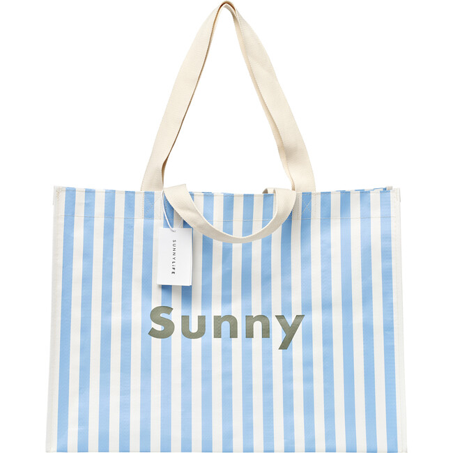 Carryall Beach Bag, La Mer Med Blue Stripe - Bags - 9