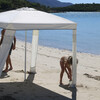Beach Cabana, Cream - Sage Accent - Umbrellas - 8 - thumbnail
