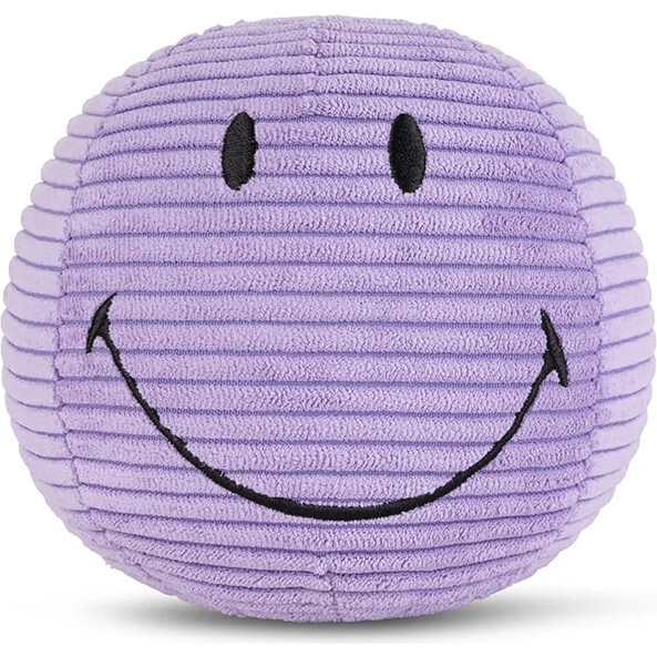 Plush Smiley Corduroy Dark Purple 5"