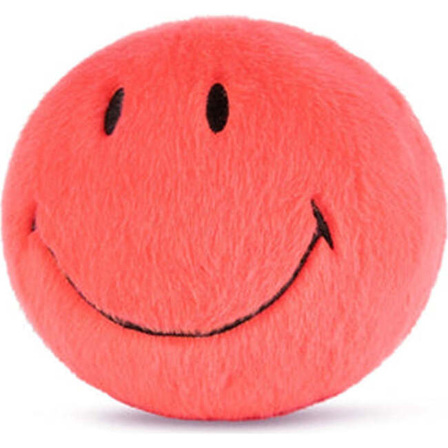 Plush Smiley Fuzzy Pink 5"